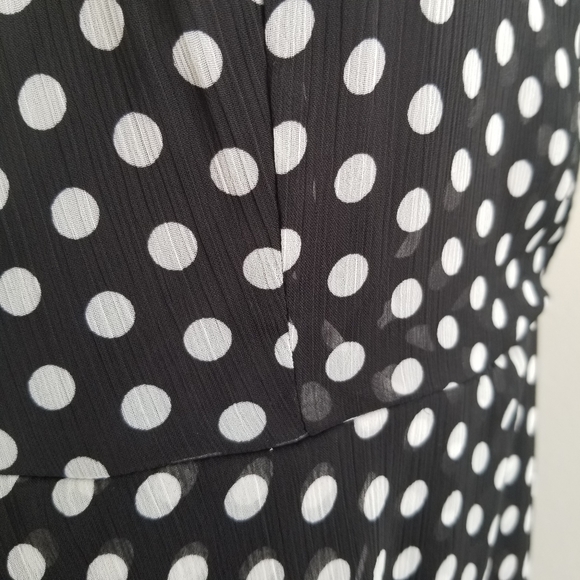 Calvin Klein Polka Dot High Low Dress Size 6 - Picture 7 of 15